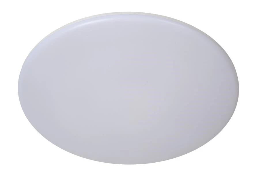 Lucide OLSON - Plafonnière Badkamer - Ø 29 cm - LED - CCT - 1x24W 3000K/6500K - IP44 - Opaal - uitgezet